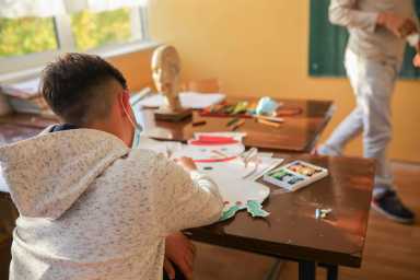 Afterschool activity – art class