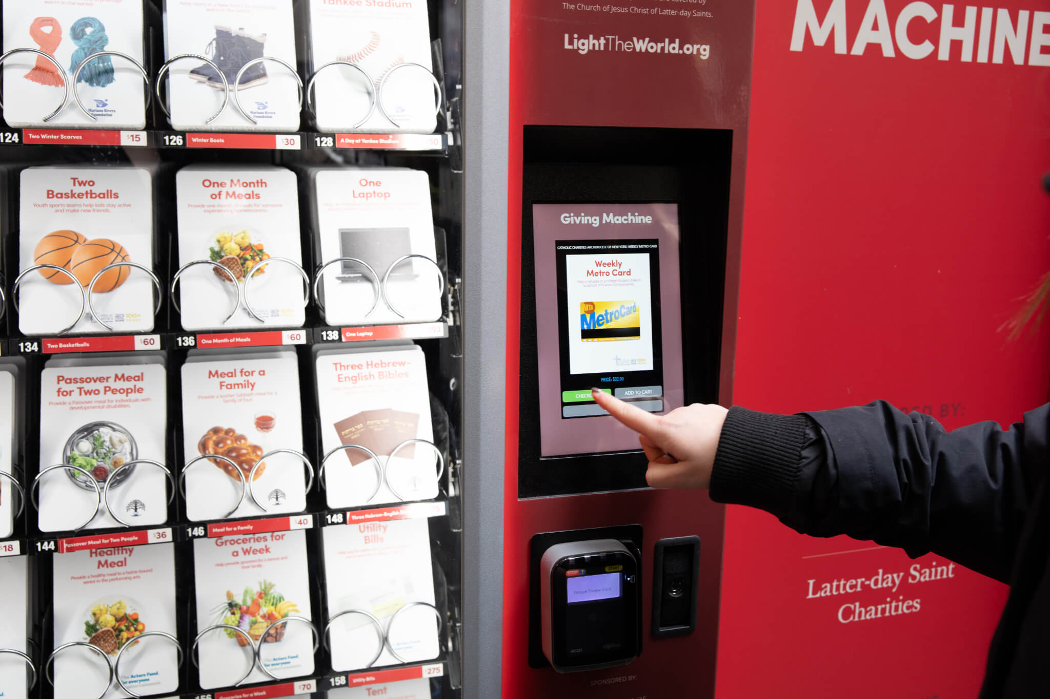 LDS church unveils 'Giving Machines' to help New Yorkers give back to families in need 3