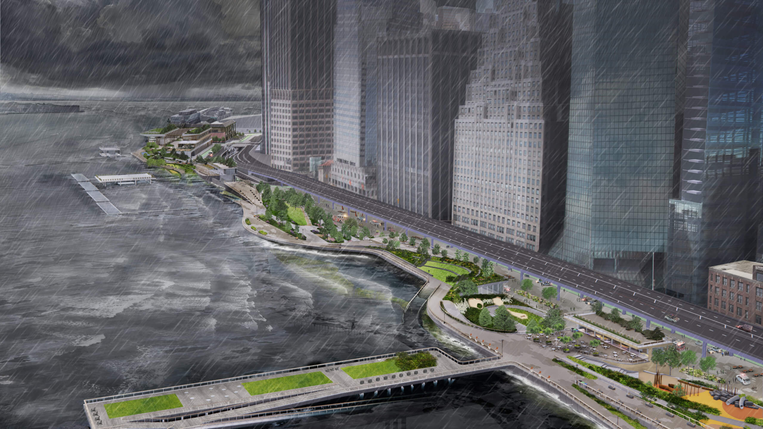 City develops plan to protect Seaport and Financial District from future flooding 3