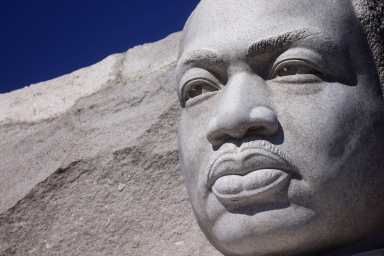 The Martin Luther King, Jr. Memorial is seen during an event to celebrate the 10th anniversary of the memorial in Washington, U.S., October 21, 2021.