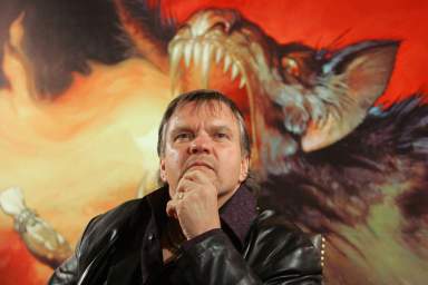 US rock and roll singer Meat Loaf attends news conference in Hong Kong