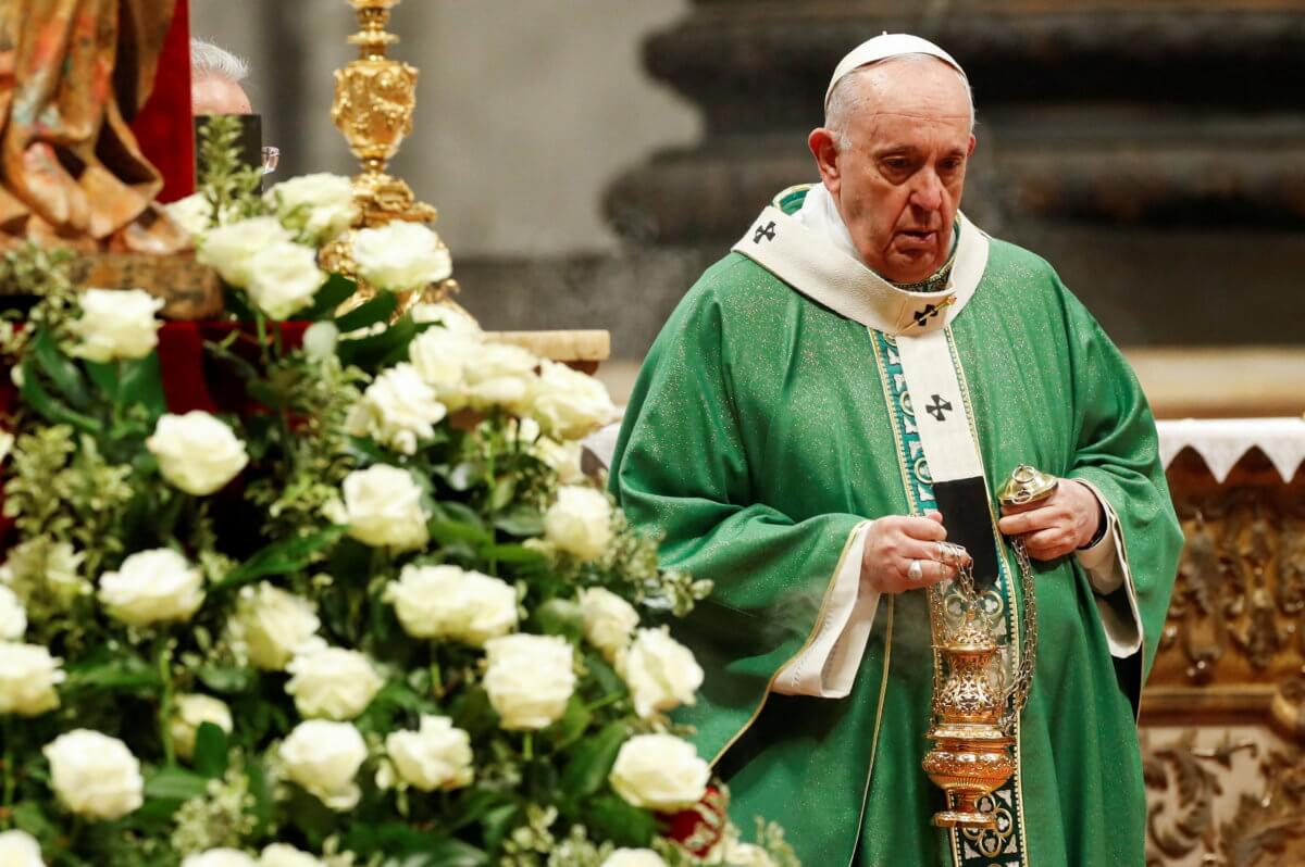 Pope Francis celebrates Holy Mass in St. Peter’s Basilica to mark the Sunday of the Word of God