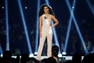 FILE PHOTO: Miss USA, Cheslie Kryst competes in the Miss Universe pageant at Tyler Perry Studios in Atlanta