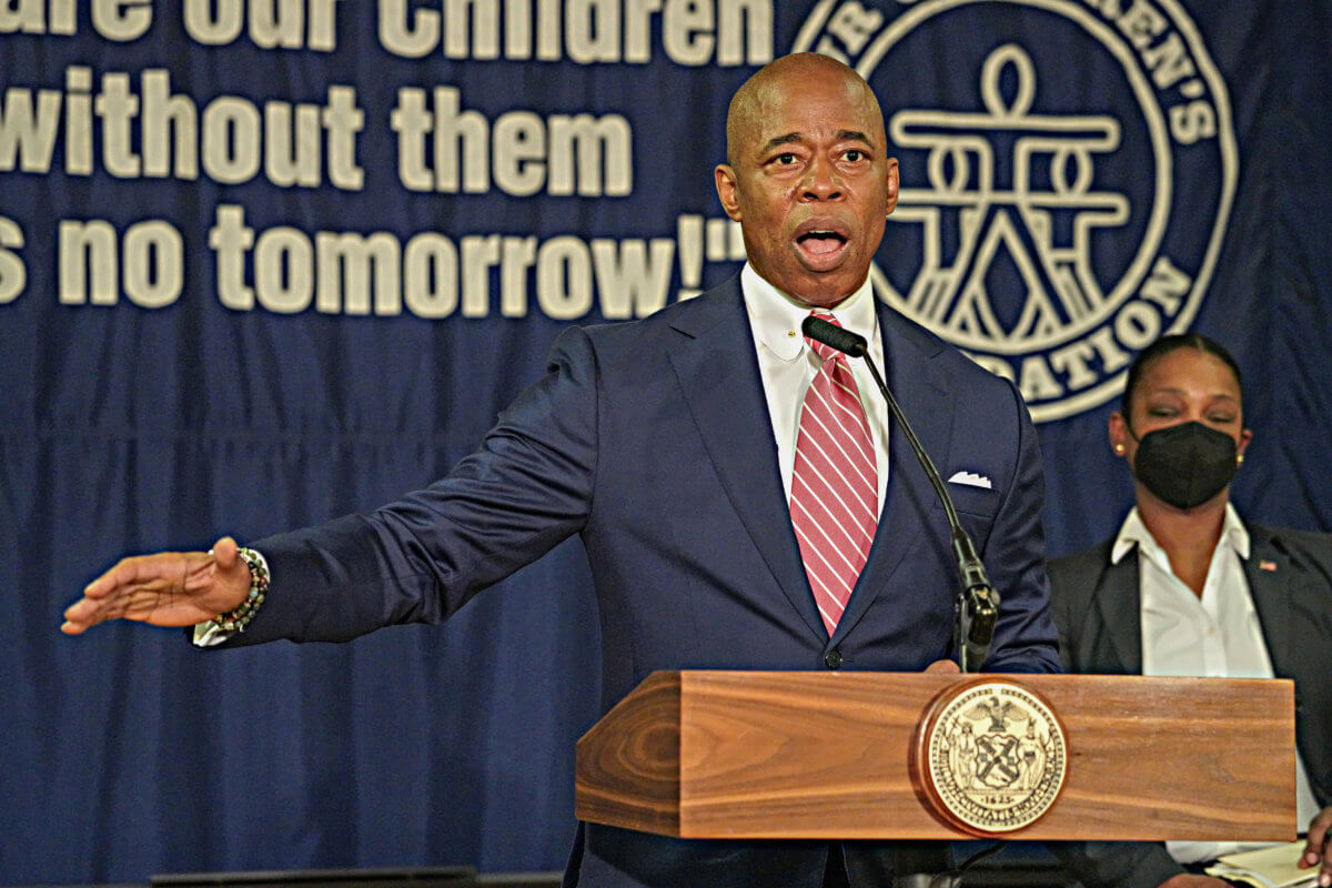 Full speed ahead: Mayor Adams talks gun violence at discussion, honors Dinkins on second day at work 18