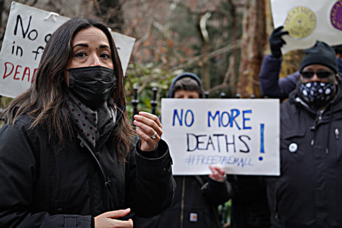 Council Member Carlina Rivera pledged to help shutdown Rikers Island.