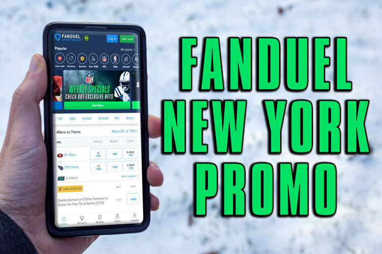 FanDuel NY promo code for 301 championship game odds, 1K riskfree