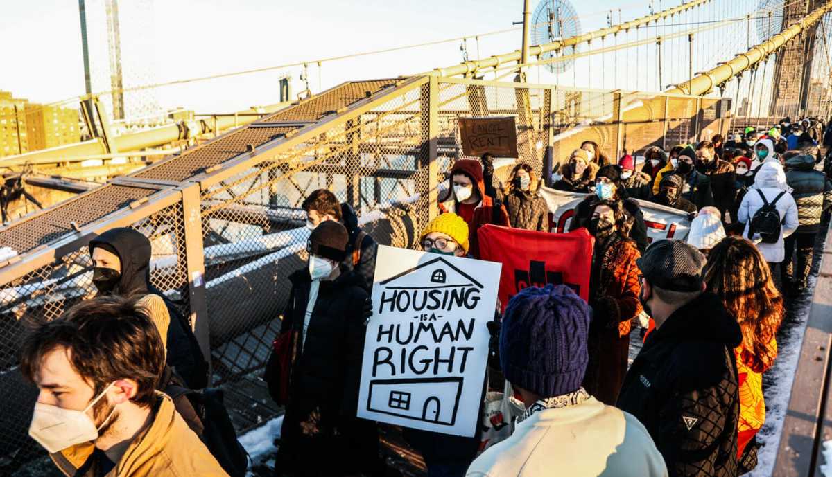 eviction protesters