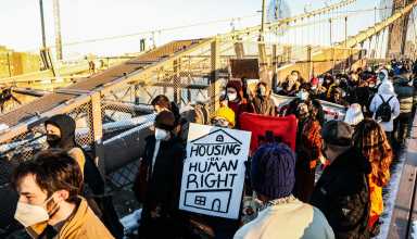 eviction protesters