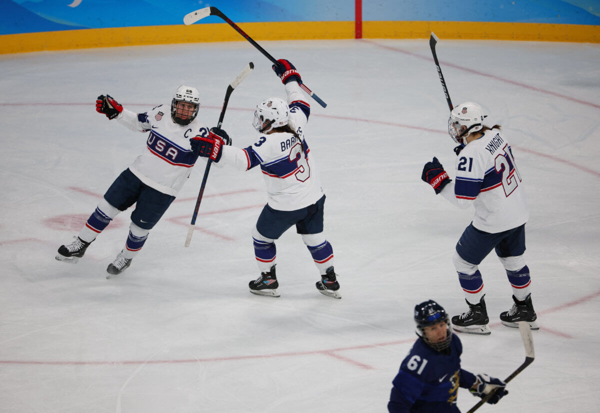 USA women's hockey Finland Olympics
