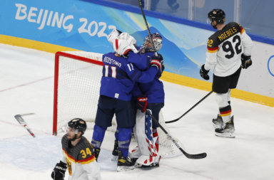 USA men's hockey Germany Olympics