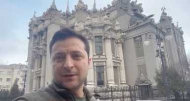 Ukrainian President Volodymyr Zelenskiy addresses Ukrainians in Kyiv