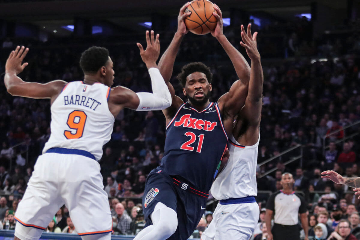 Embiid has 37, Harden a triple-double as 76ers beat Knicks