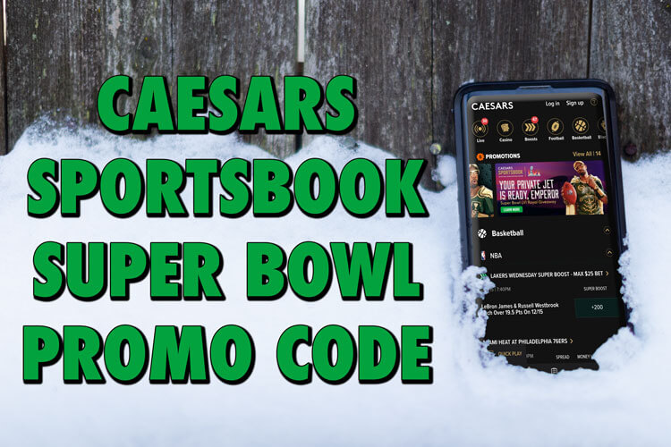 The Caesars Sportsbook promo code with best bonus before Super Bowl 56
