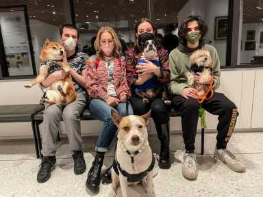 Some of the Museum  visitors on a Furry Friday night.