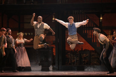 0629 – Sidney DuPont as Washington Henry, A.J. Shively as Owen Duignan and Ensemble in Paradise Square ©Kevin Berne