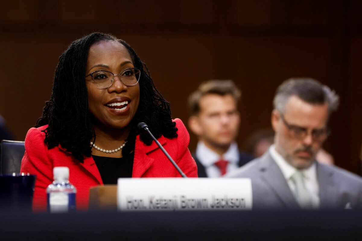 U.S. Senate Judiciary Committee holds hearing on Judge Ketanji Brown Jackson’s nomination to the Supreme Court on Capitol Hill in Washington