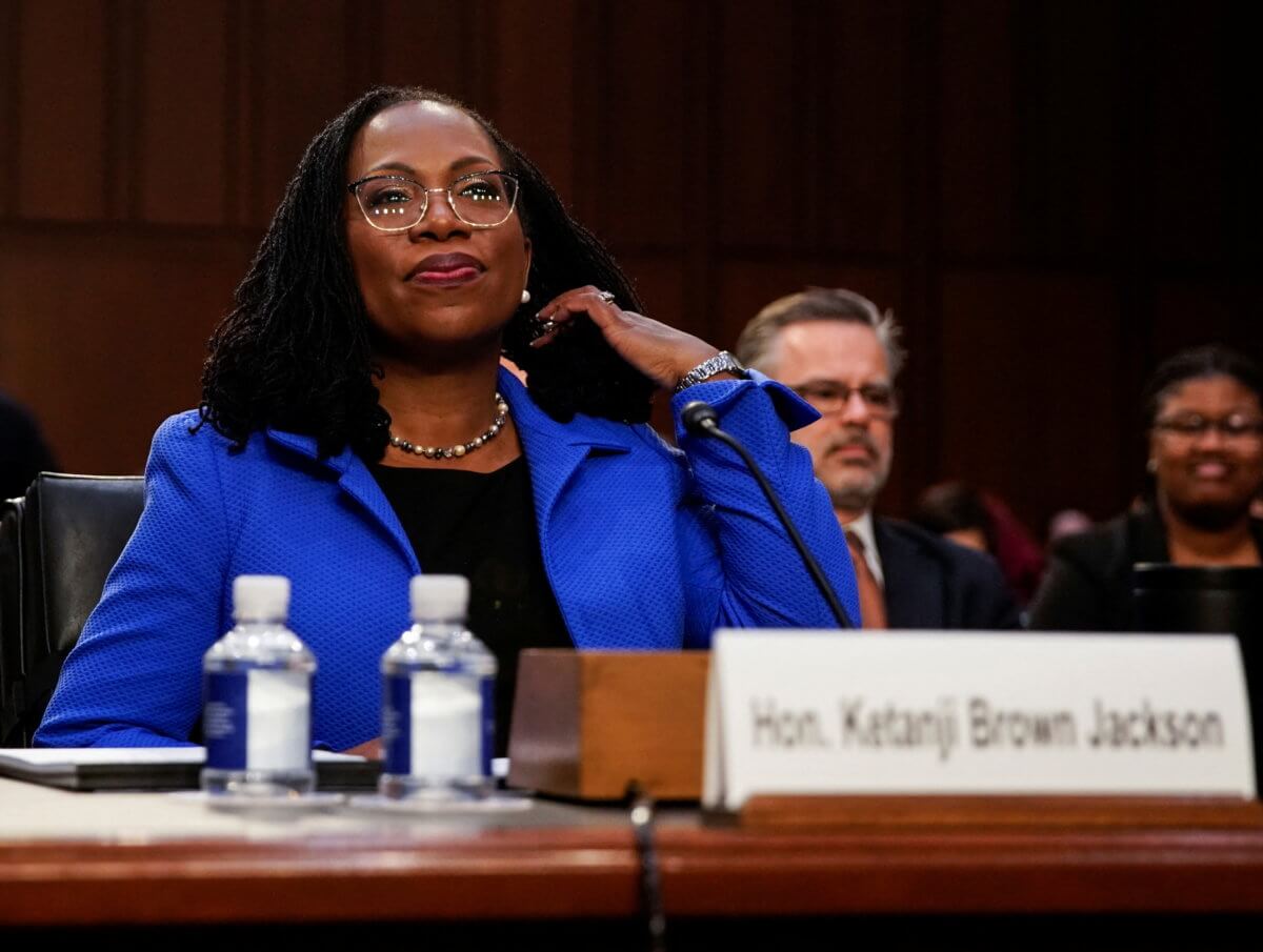 U.S. Senate Judiciary Committee holds hearing on Judge Ketanji Brown Jackson’s nomination to the Supreme Court on Capitol Hill in Washington