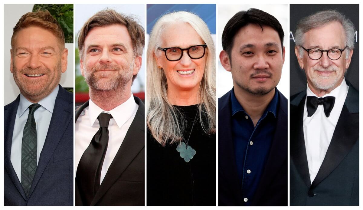 2022 Oscar nominees for best director are Branagh, Anderson, Campion, Hamaguchi and Spielberg