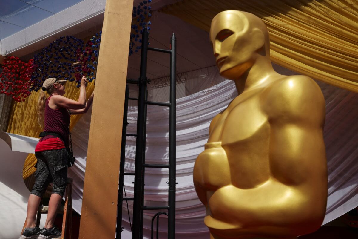 Preparations continue for the Academy Awards in Los Angeles