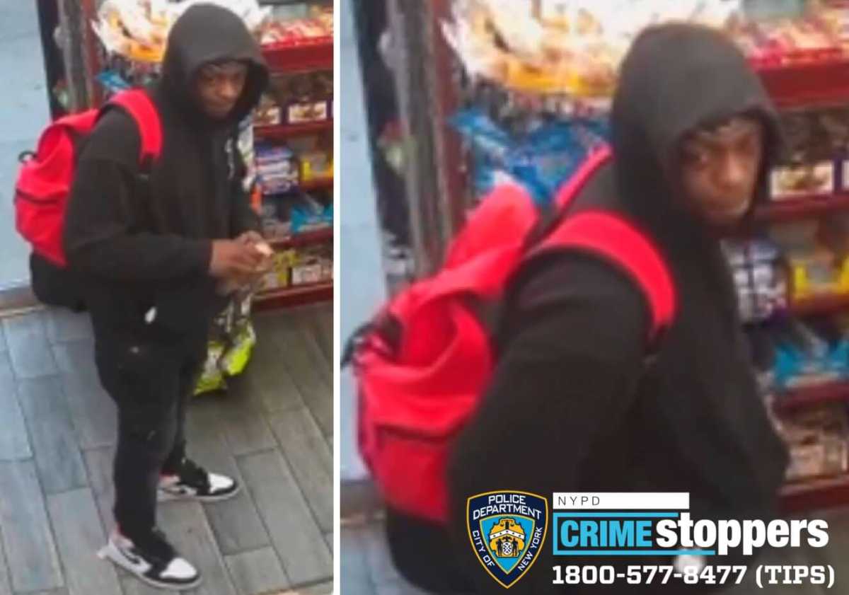 The suspect sought for a violent rape in the Bronx on March 11, 2022.