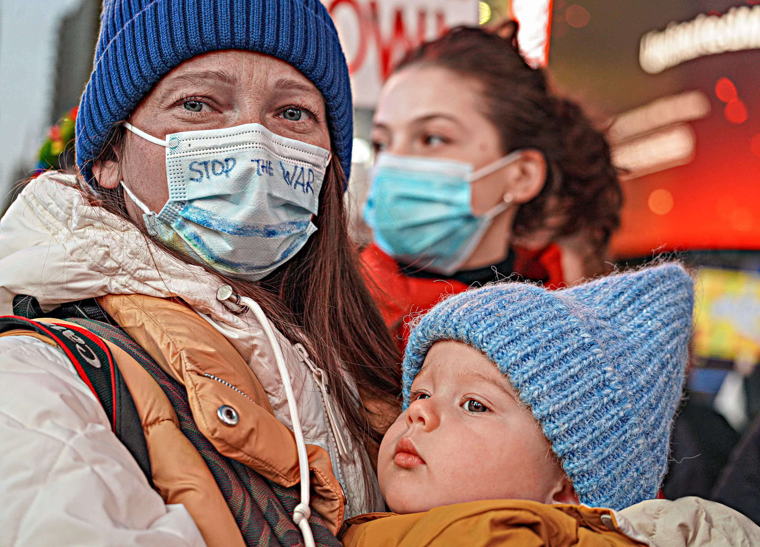 'Stop Putin now!': Times Square protesters call for aid to Ukraine as Russia's bloody invasion continues 12