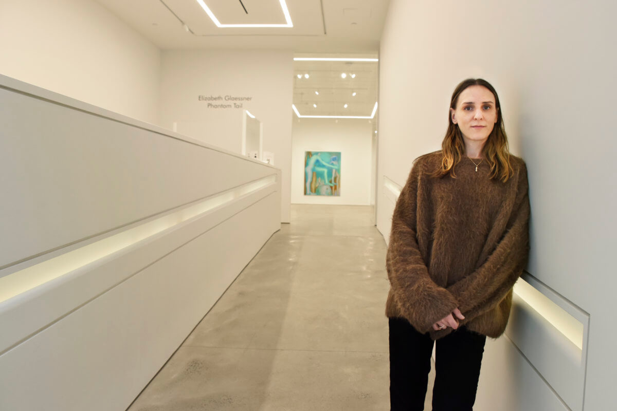 Elizabeth Glaessner at the P.P.O.W. gallery.