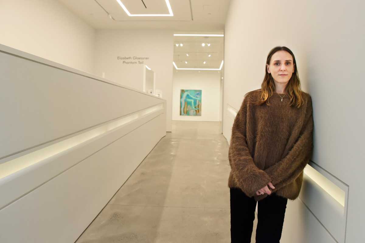 Elizabeth Glaessner at the P.P.O.W. gallery.