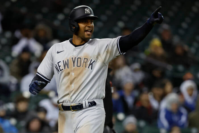 The Yankees celebrate after overcoming Gerrit Cole's lackluster performance.