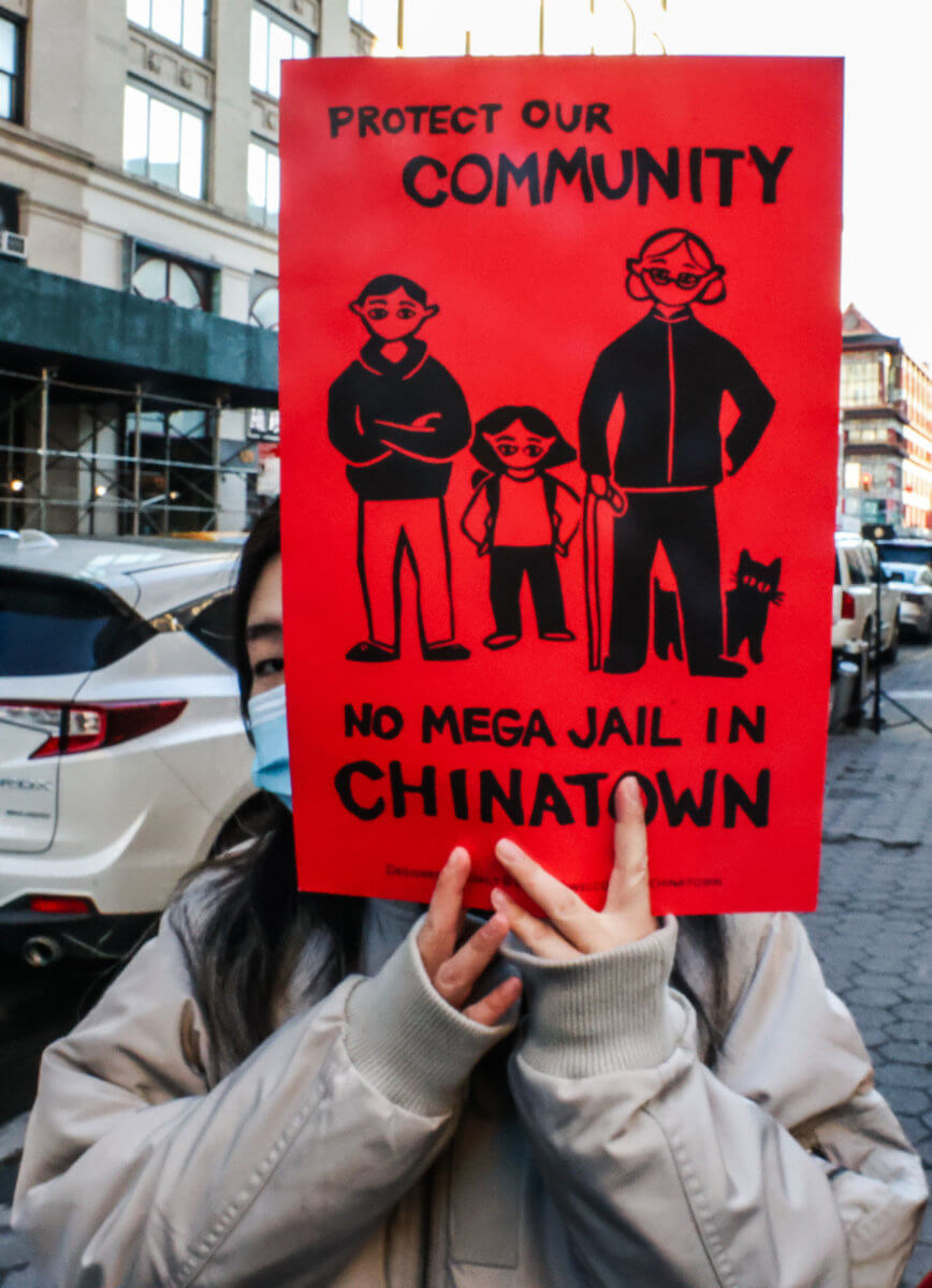 Fenced up: Protesters rally in Chinatown as new jail construction prepares to begin 9