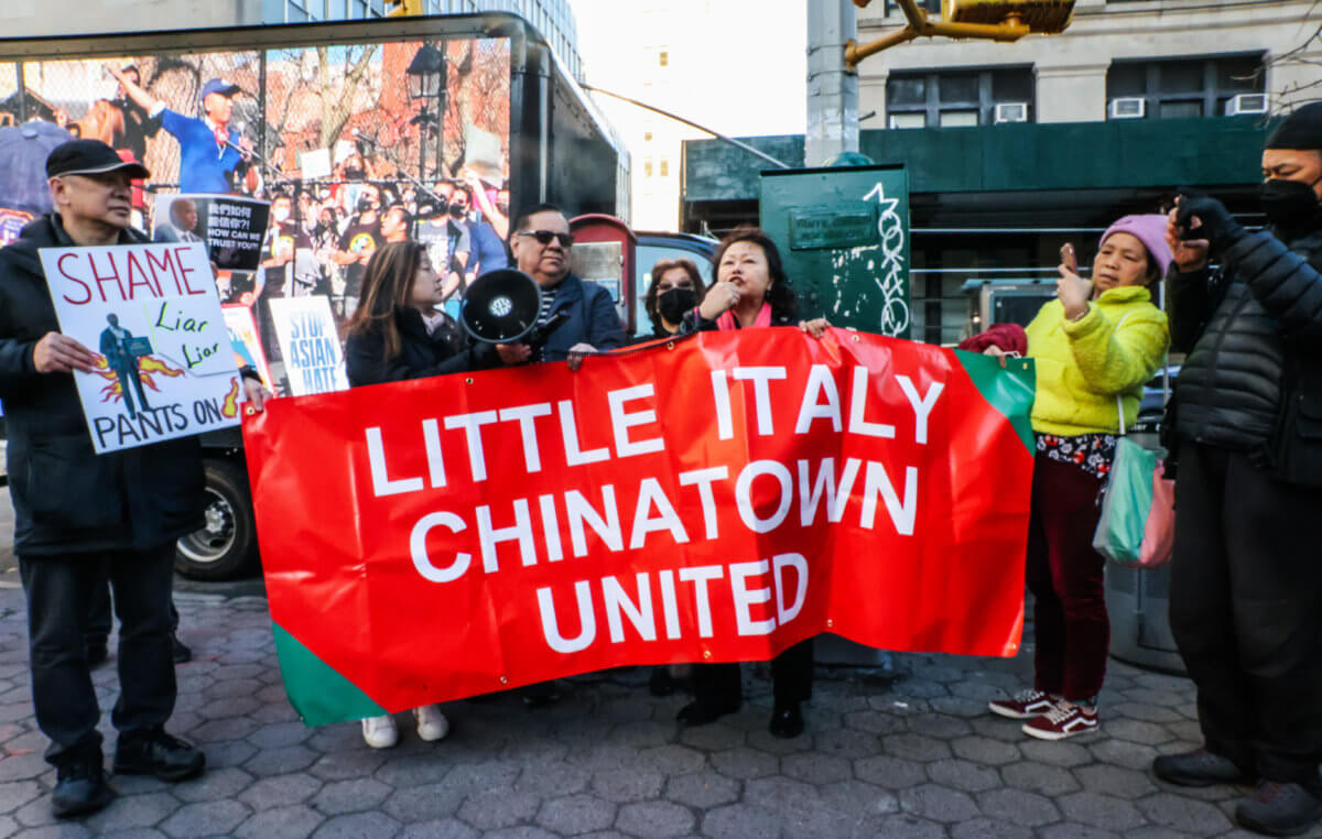 Fenced up: Protesters rally in Chinatown as new jail construction prepares to begin 6