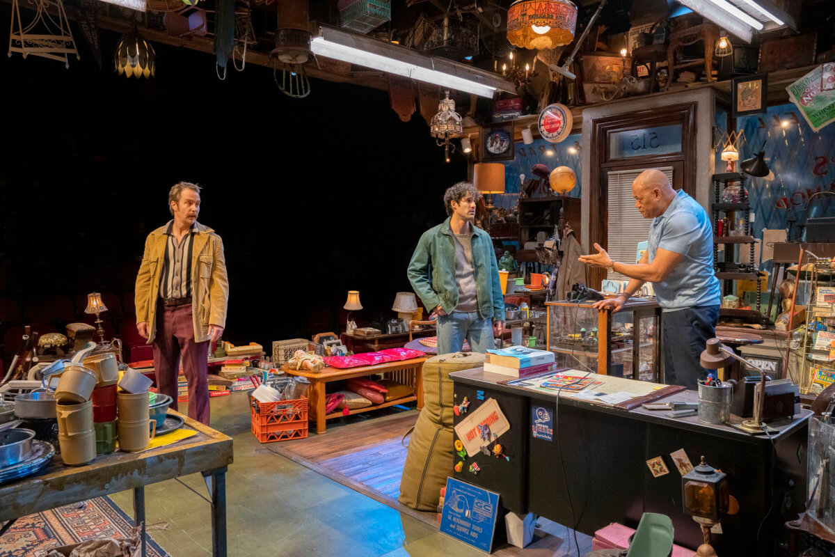 AMERICAN BUFFALO_367 copy – Sam Rockwell, Darren Criss, Laurence Fishburne (Photo by Richard Termine)