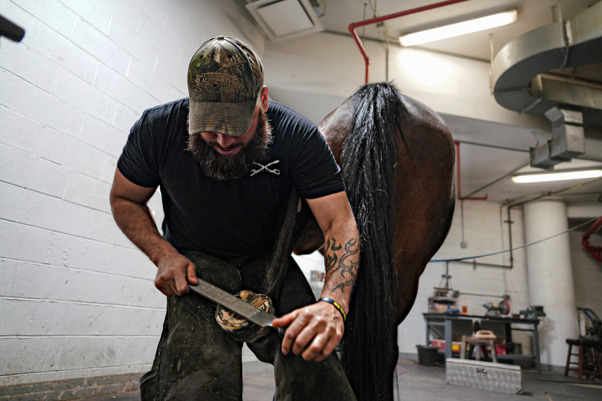 No horsing around for the blacksmith responsible for keeping the NYPD's Mounted Unit on its hooves 10