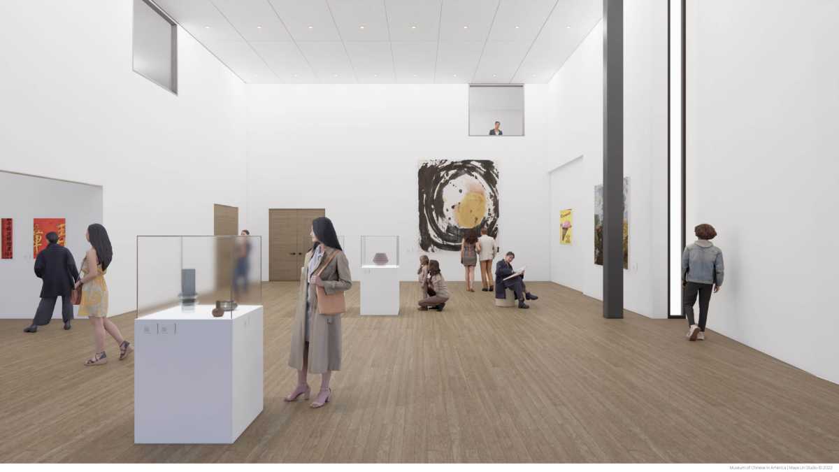 Museum of Chinese in America Interior Rendering – Temporary Gallery � Maya Lin Studio © 2022