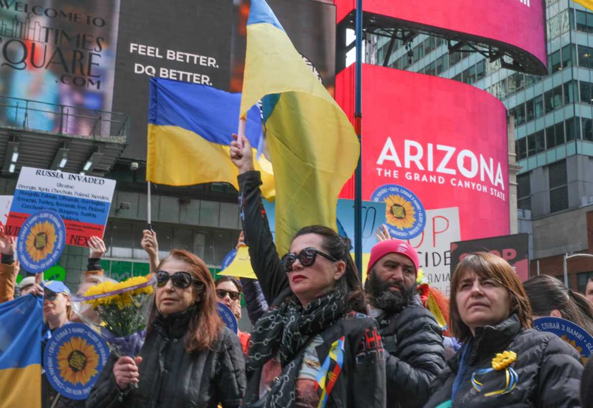 In solidarity with Ukrainian, so people don’t get weary of the war.