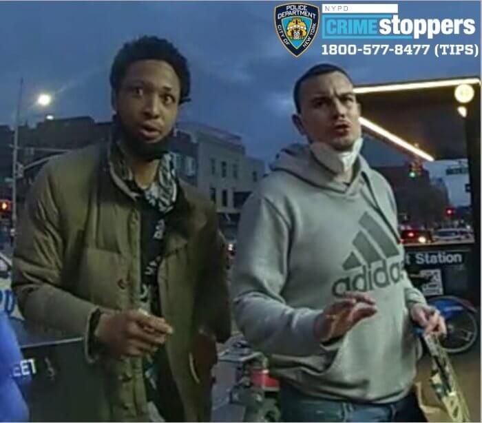 1312-22 PI Robbery 72 Pct 4-26-22 photo of the two male individuals