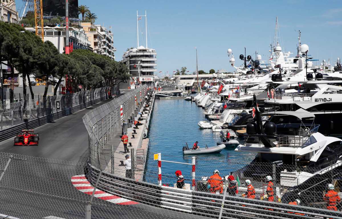 The Monaco Grand Prix track runs right by the French Riviera