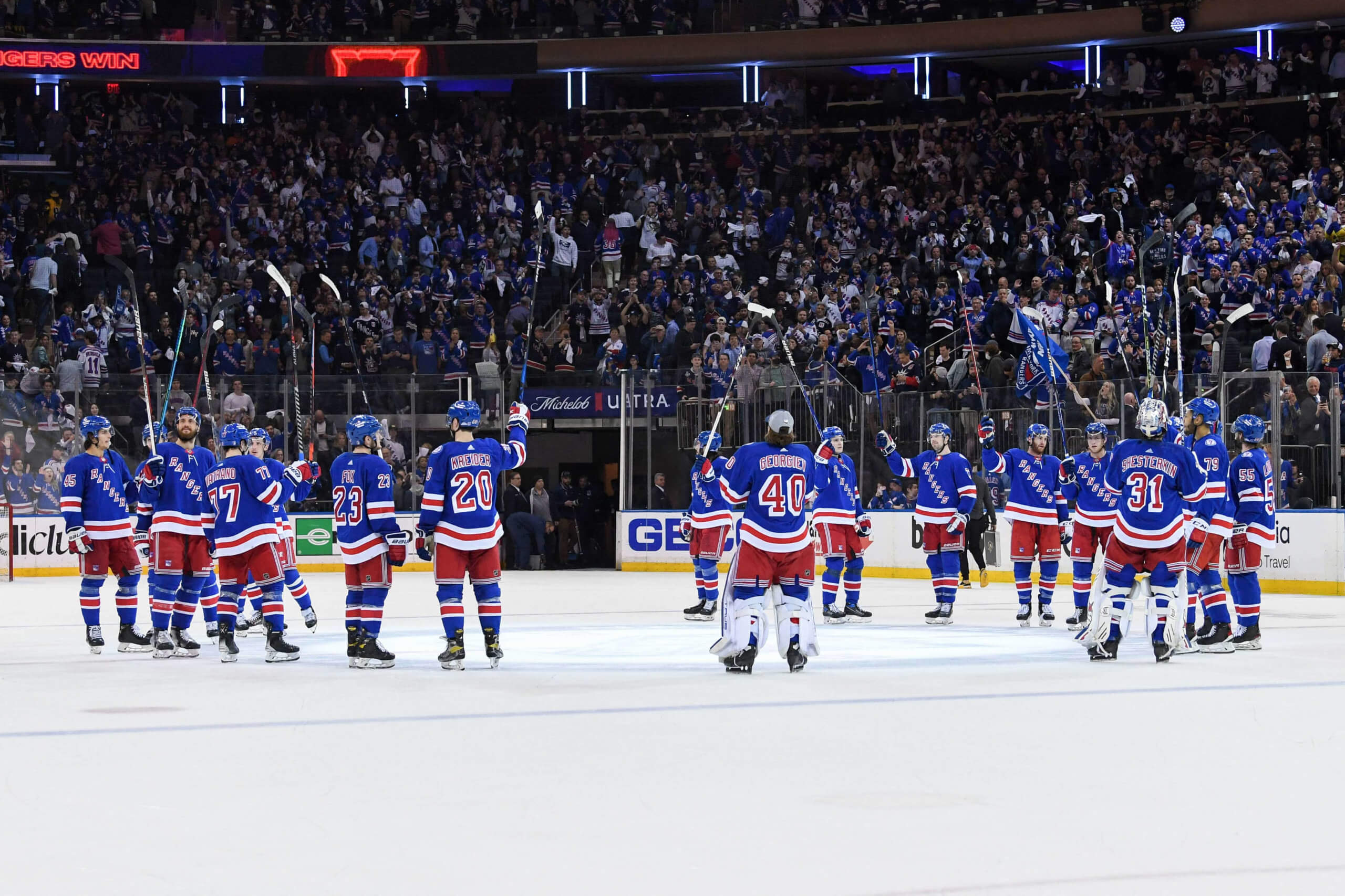 Kid Line helping Rangers get first series lead this playoffs