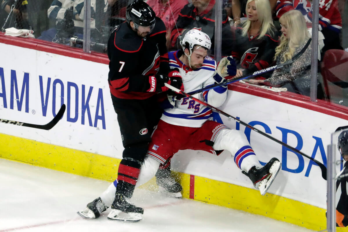 Carolina Hurricanes top Rangers for 2-0 series lead