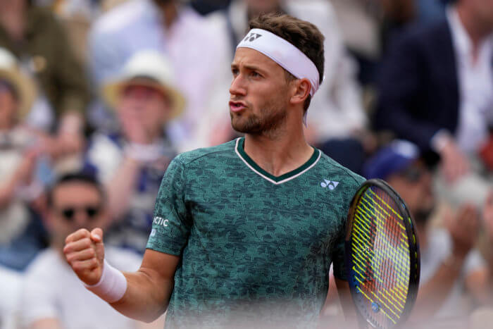 2022 French Open Quarter-Finals: Schedule, Odds, Free Picks, and More 2 Casper Rudd celebrates his fourth round win in the 2022 French Open