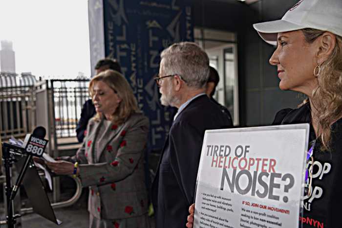 Helicopter noise legislation press conference