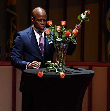 Buffalo mass shooting memorial vigil in Harlem