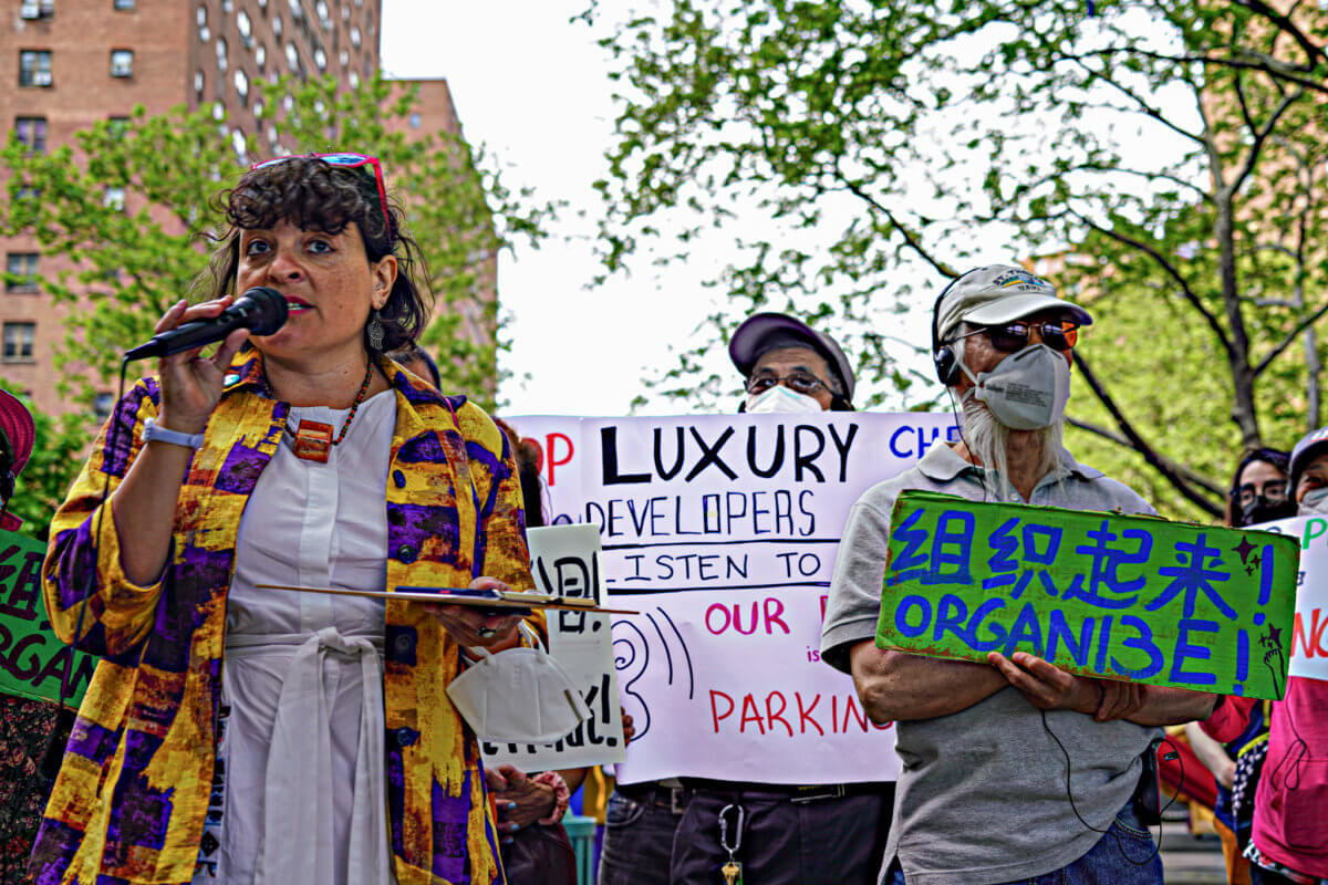 Don’t park your lot here: Locals rally against Rutgers Slip playground demolition for luxury towers’ parking lot 7
