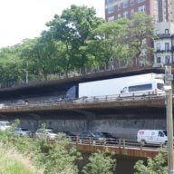 BQE cantilever in Brooklyn Heights