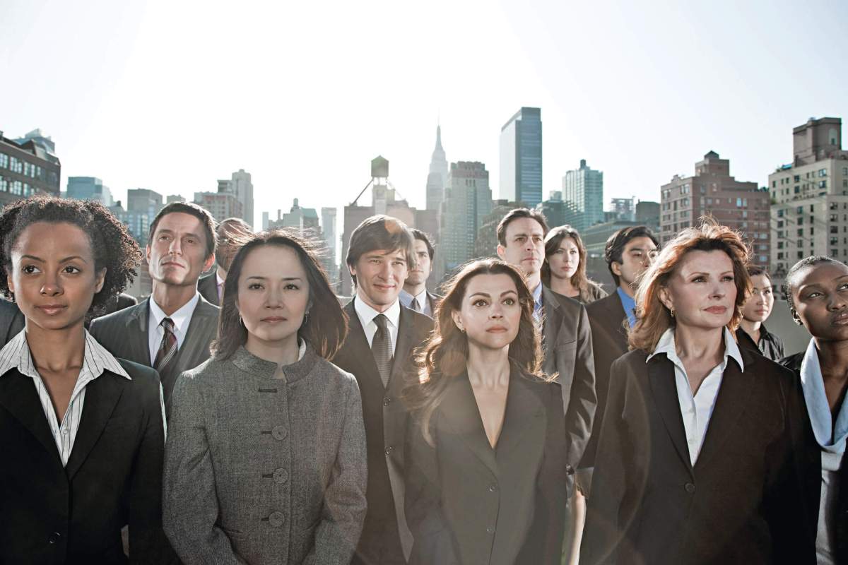 Businesspeople in city