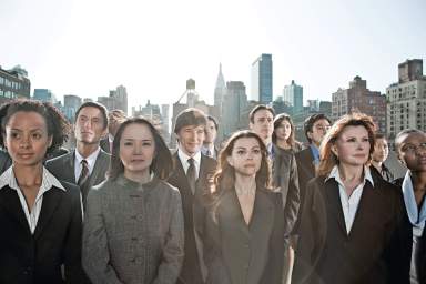 Businesspeople in city