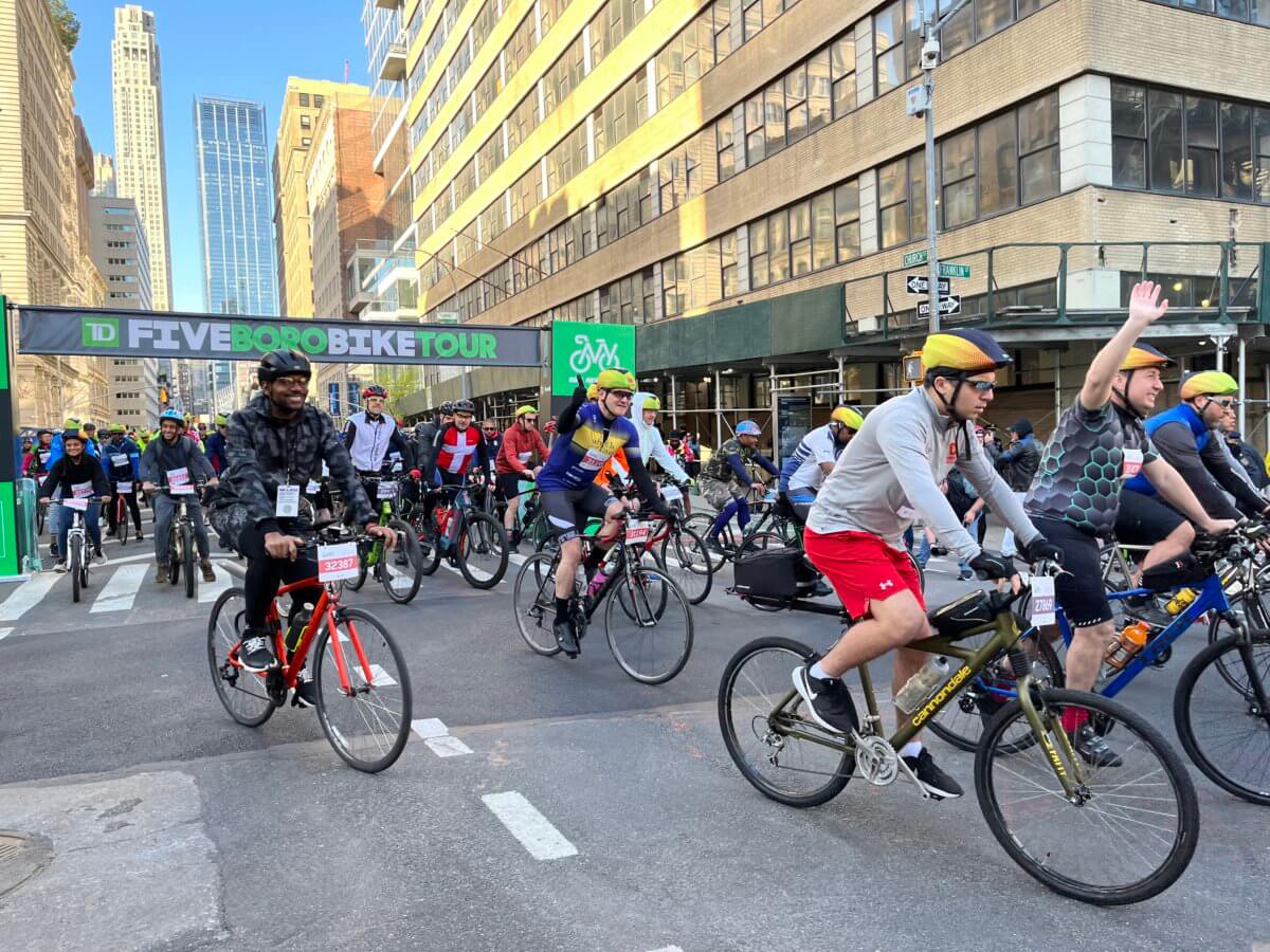 Five Boro Bike Tour returns for first full-capacity ride through car-free Big Apple streets