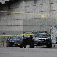 Brooklyn police shooting scene