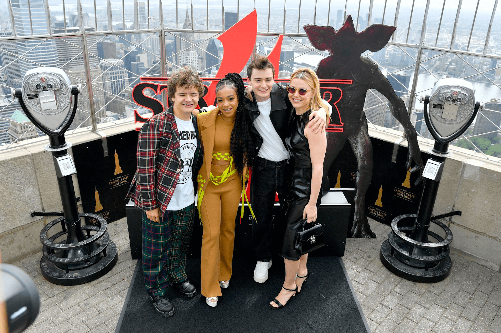'Stranger Things' celebrates new season with massive rift lightshow and cast visit to Empire State Building 2
