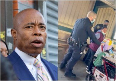 mayor adams subway vendor arrest