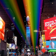 Polar Rainbow, a new LGBTQ+ art installation soon available to view at Times Square.